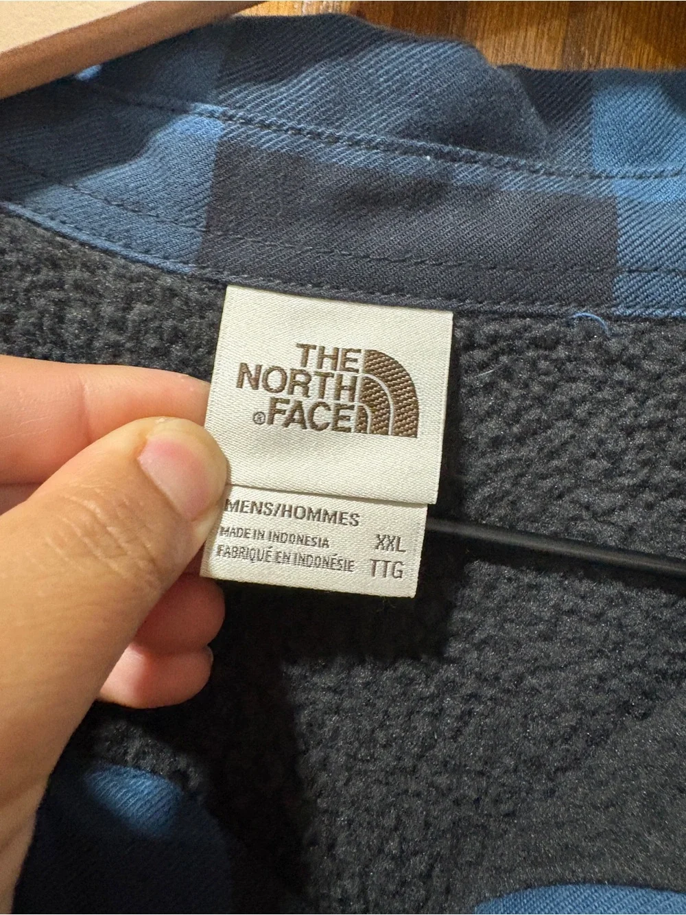The North Face Campshire Lined Flannel Shacket Blue Buffalo Plaid XXL Men’s
